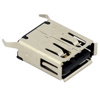 Tensility 54-00005, Connector, USB A jack, PCB mount, 180°