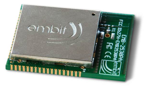 embit EMB-Z2530PA/IA, 2.4 GHz ZigBee-ready and 802.15.4-ready module with integrated antenna