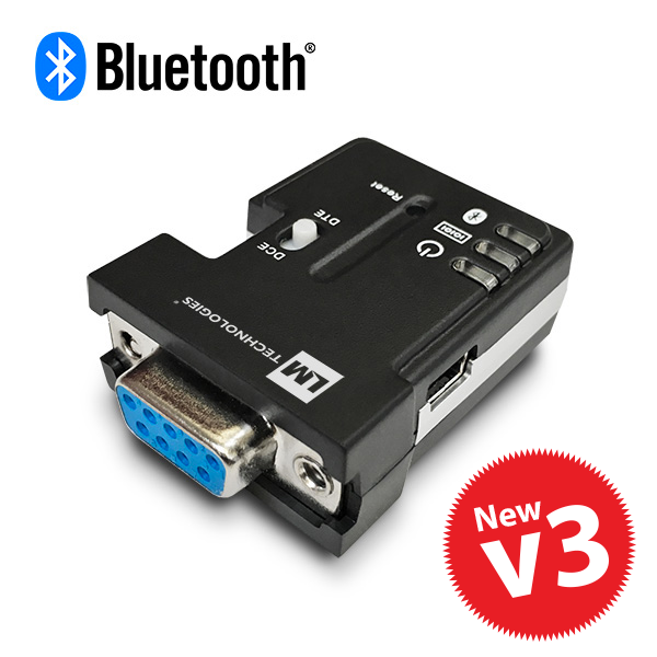 LM048-3000 Bluetooth® v2.0, v2.1 RS232 Serial Adapter (AO)