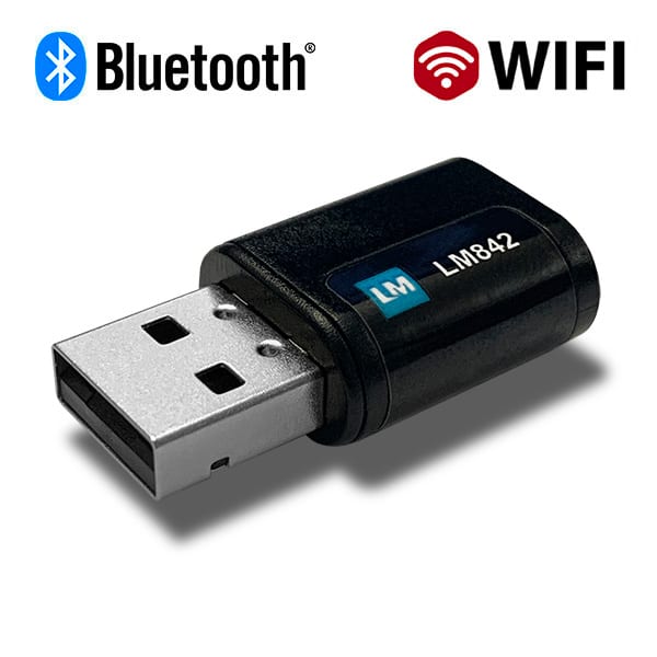 LM842-8421 US, WiFi 802.11ac / Bluetooth 5.0 2T2R USB Combi Adapter with internal antennae