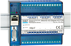 WuT 57730, Web-IO 4.0 Digital, 12xInput, 12xOutput