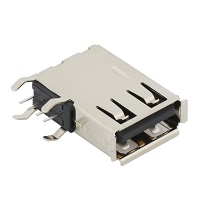 Tensility 54-00013, Connector, USB A Jack, PCB side-mount, 90°